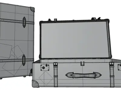 Decorative trunks HG2 3D model