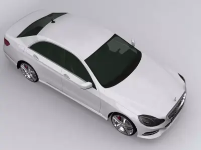 Mercedes E-Klasse Limousin 2013 Model Low-poly 3D model