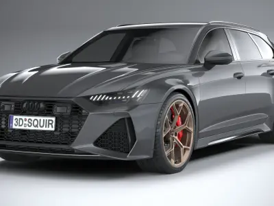 Audi RS6 Avant 2024 3D model