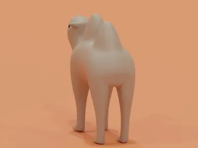 Cartoon Camel 3D model