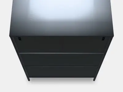 RUDSTA Glass-door cabinet 2 Low-poly 3D model