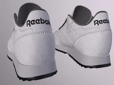 REEBOK CLASSIC SUEDE SHOES PBR Low-poly 3D model