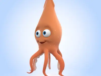 Squid 3D model