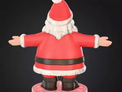 Santa Claus 3D Character 3D print model