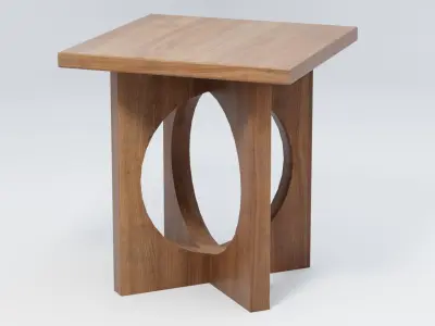 Modern Accent End Table 3D model