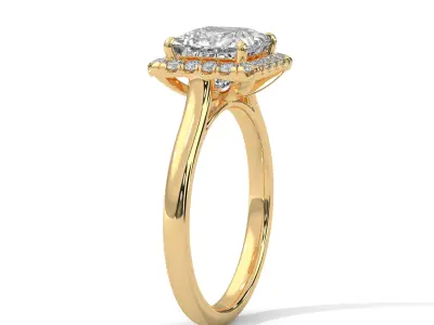 solitaire ring with detail images and 360 render videos 79 3D print model