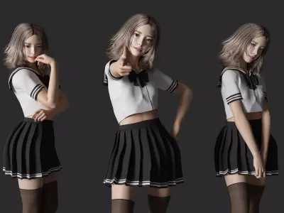 figure Modern beauty 3D model