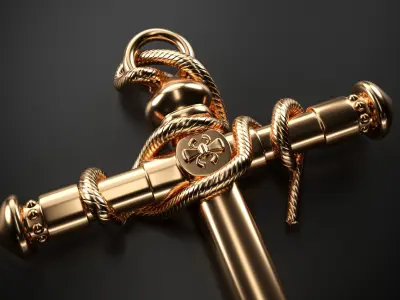 Anchor gold 3D model