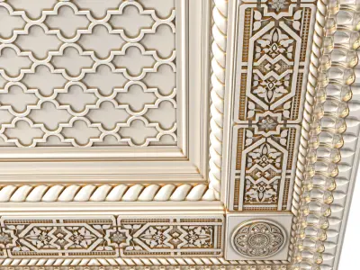 Ceiling in oriental style Arabic eastern decorative ceiling 3D model