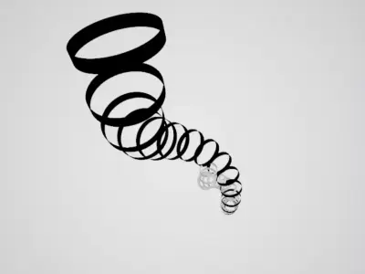 Spiral shape Free 3D model