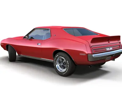 AMC Javelin 1971 Low-poly 3D model