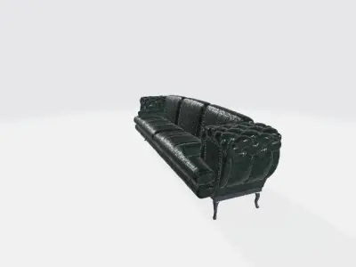 Luxury Leather Couch Sofa Fancy Chair 3D model