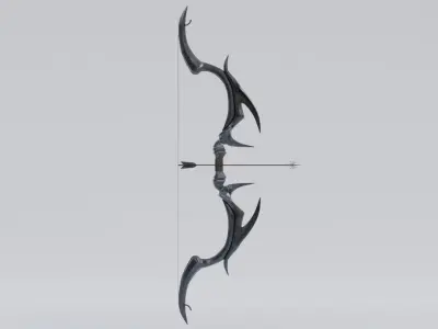 Dark Bow Low-poly 3D model