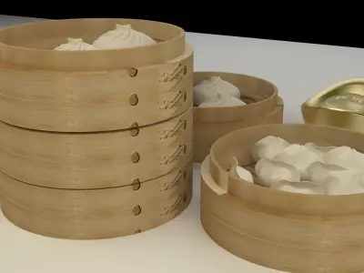 Chinese steamer 3D model
