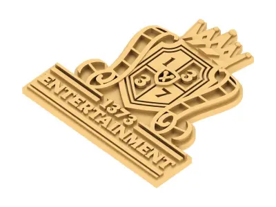 Royal Family Crest Shield Pendant 3D print model