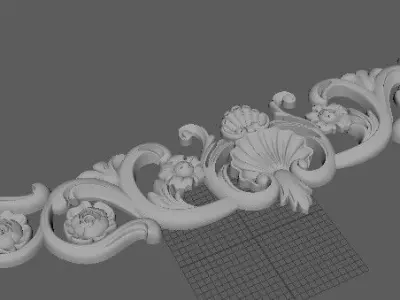 dekor ornament 3D model 2