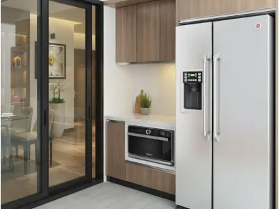 Livingroom and kitchen 3D model