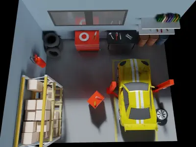 car service 3D model