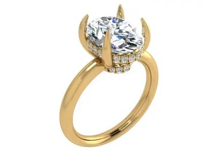 Oval Cut Ring 4248 3D print model