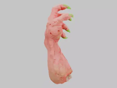 Monstrous Claw Low-poly 3D model