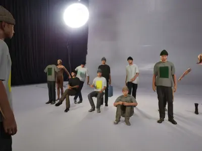 Modular Character - Asian Casual Man - MY2 Low-poly 3D model