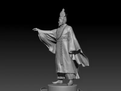 King Muryeong of the Ancient Kingdom of Korea 3D print model