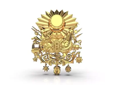 OSMAN  coat  of  arms   3D print model