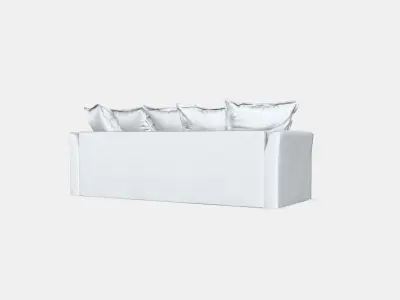 HOLMSUND Corner sofa-bed 1 Low-poly 3D model
