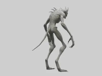 Wendigo Model Low-poly 3D model
