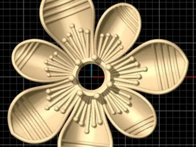 Luxury Diamond Stud Earring 3D Model Free 3D print model