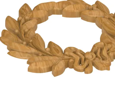 Carved picture frame STL 3D model 18