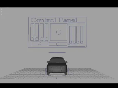 Audi A6 Rigged Low-poly 3D model