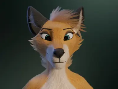 Yara Anthro Fox 3D model