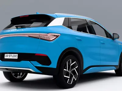 BYD Atto 3 2024 Low-poly 3D model