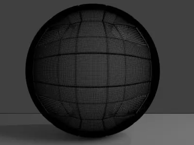 Ball with stiching 3D model