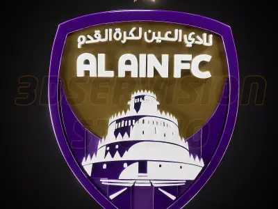 Al Ain FC logo - Cinematic - 3D print 3D model