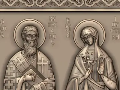 Saints Cyprian and Justina 3D model