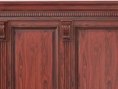 Wooden panel 02 04  3D model