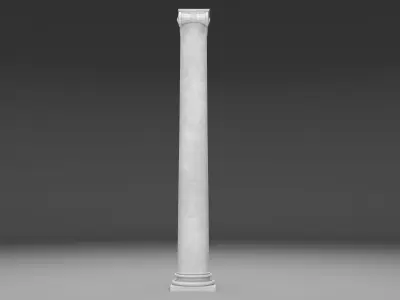 Ionic column 1 Low-poly 3D model