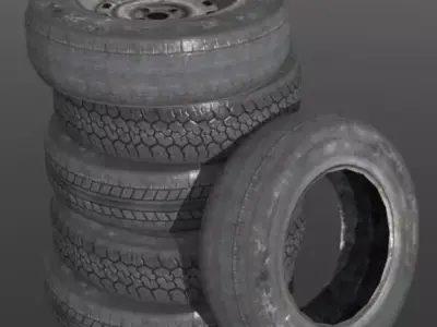 mesh second life new nice car tires tires Car wheel Wheels  Low-poly 3D model