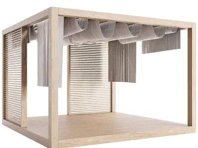 Garden Lounge Structur 06 3D model