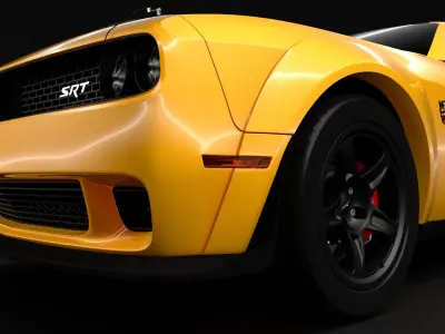 Dodge Challenger SRT Demon Prototype 2018 3D model
