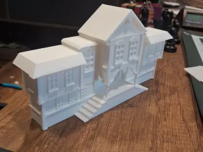 3D Frame Bay Window House 3D print model