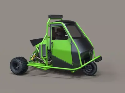 Ape rally car 3D model