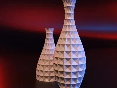 Vase cubic 3D print model