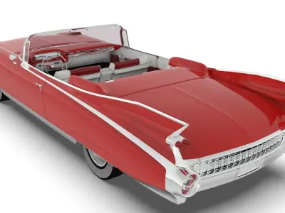 Cadillac Eldorado Biarritz 1959 blender Low-poly 3D model