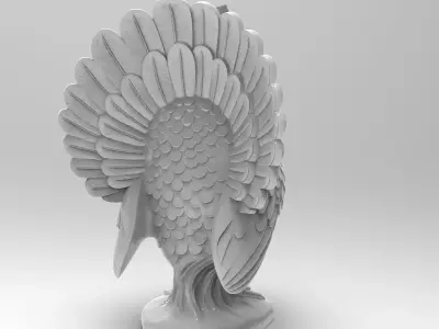 Classic Turkey Statue - Thanksgiving Holiday Decor 3D print model