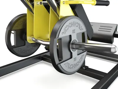 Technogym - Plate Loaded - Calf 3D model