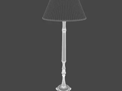 Lamp 3D Model floor with shade 3D model