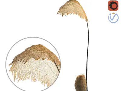 Luxury Handcrafted Ishigaki Sculpture Lamp Sand 3D model